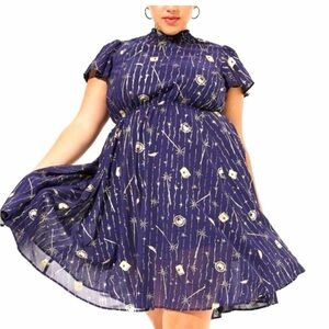 NWT TORRID HARRY POTTER DRESS HOGWARTS -
CHIFFON - PLUS SIZE 3X